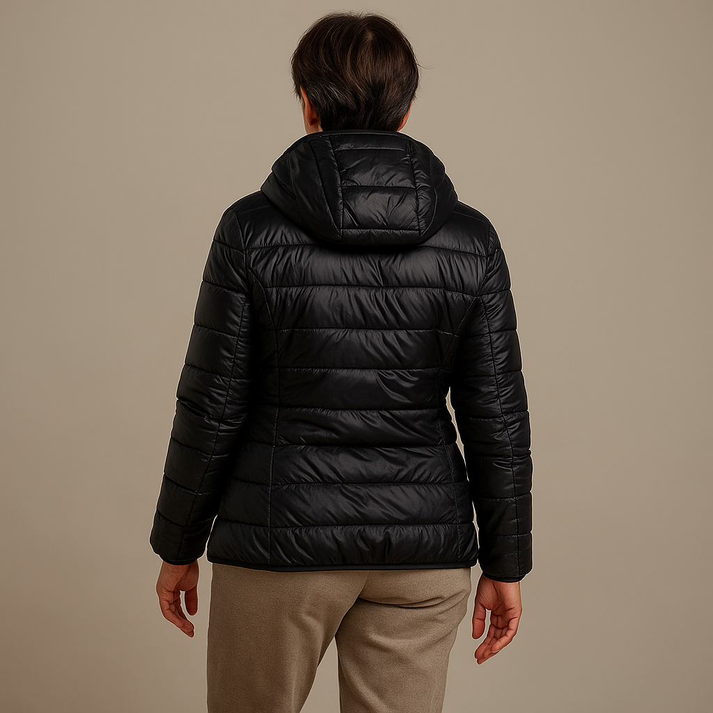 Elisa™ | Chaqueta Puffer con Capucha - Negra