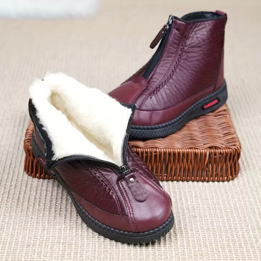 Eva | Bottines en cuir naturel