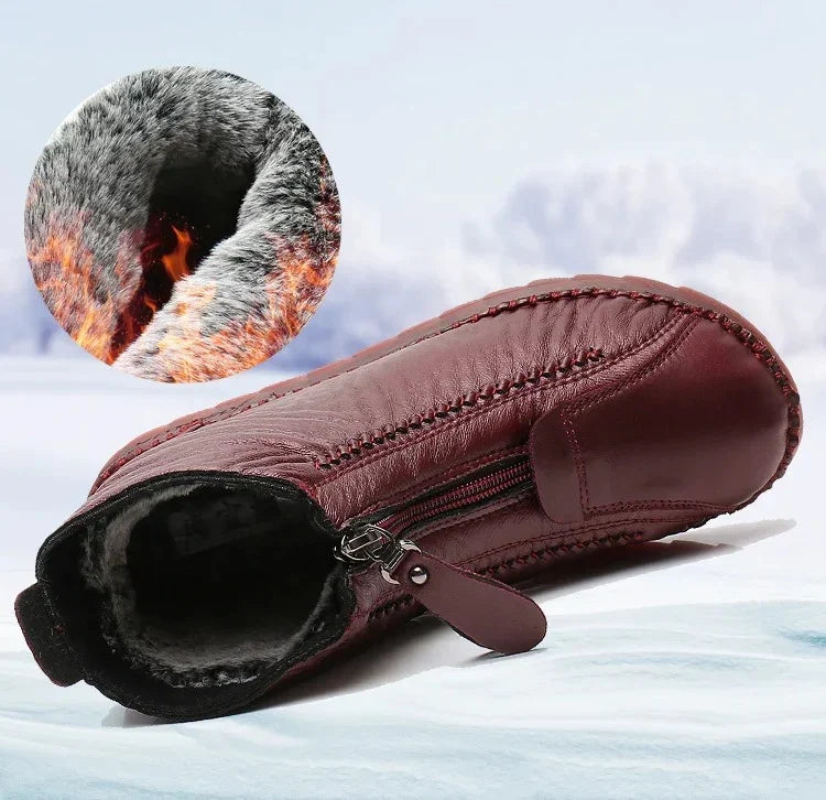 Eva | Bottines en cuir naturel