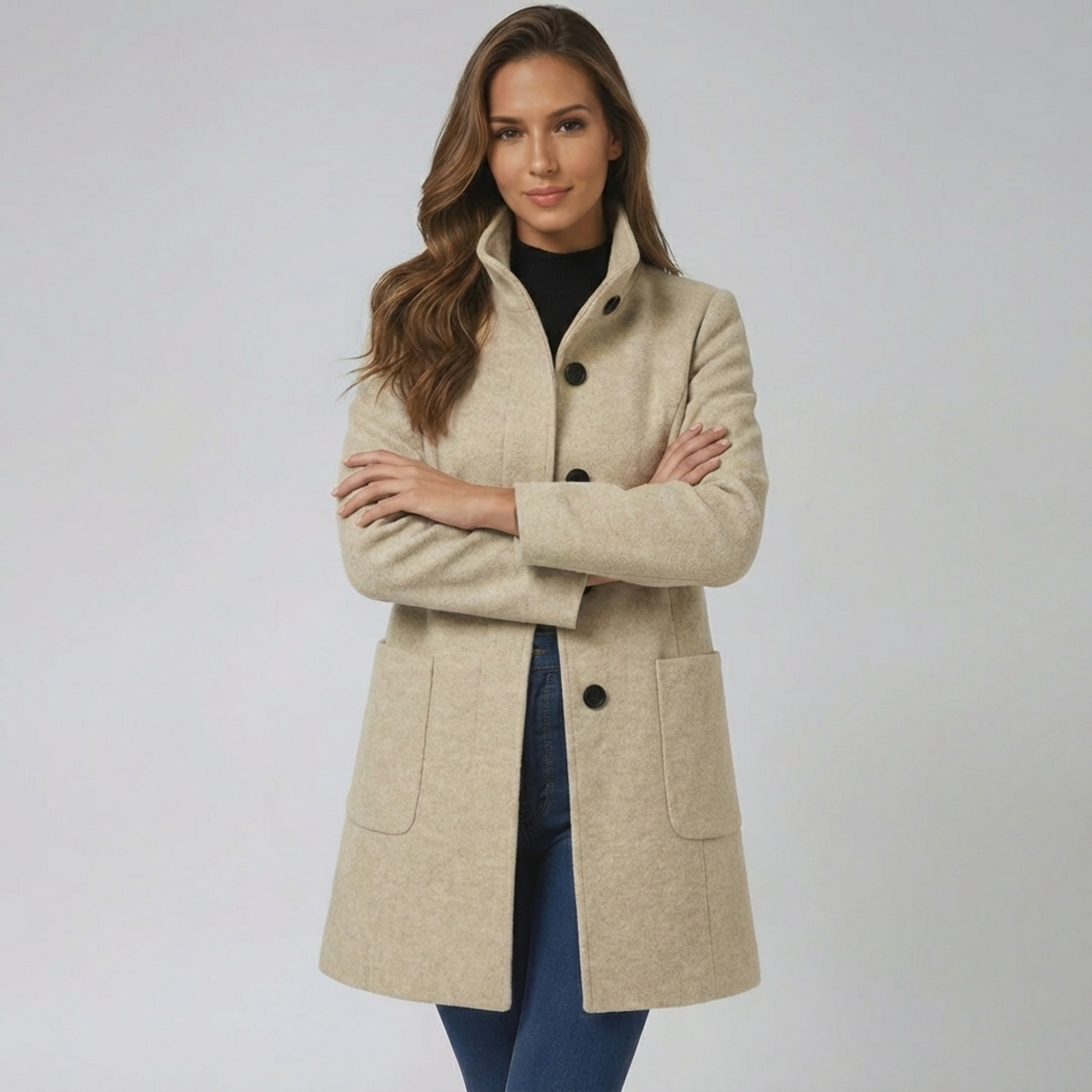 Esther | Abrigo de invierno para mujeres con un botón