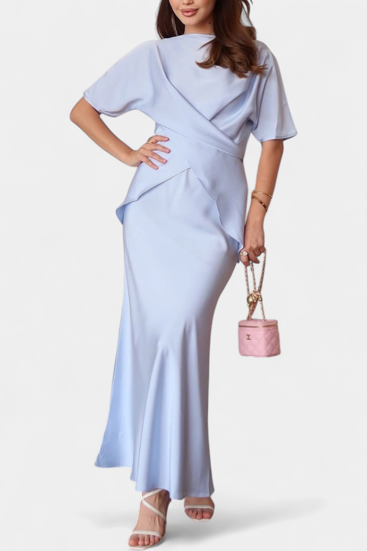 Veleda Conjunto de Top con Tiras Cruzadas y Falda Fluida