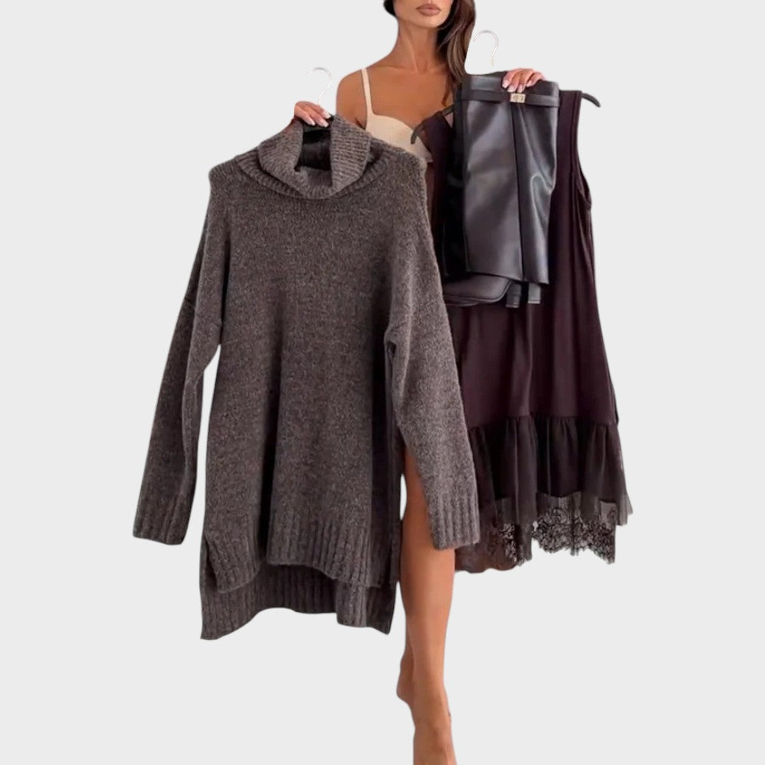 Isabella | Conjunto de suéter y vestido