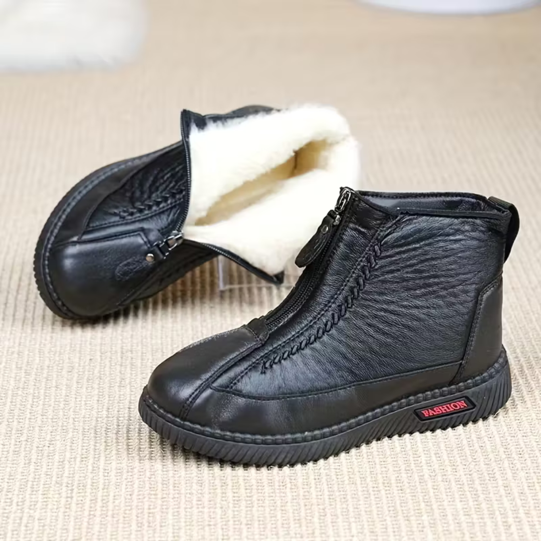 Eva | Bottines en cuir naturel