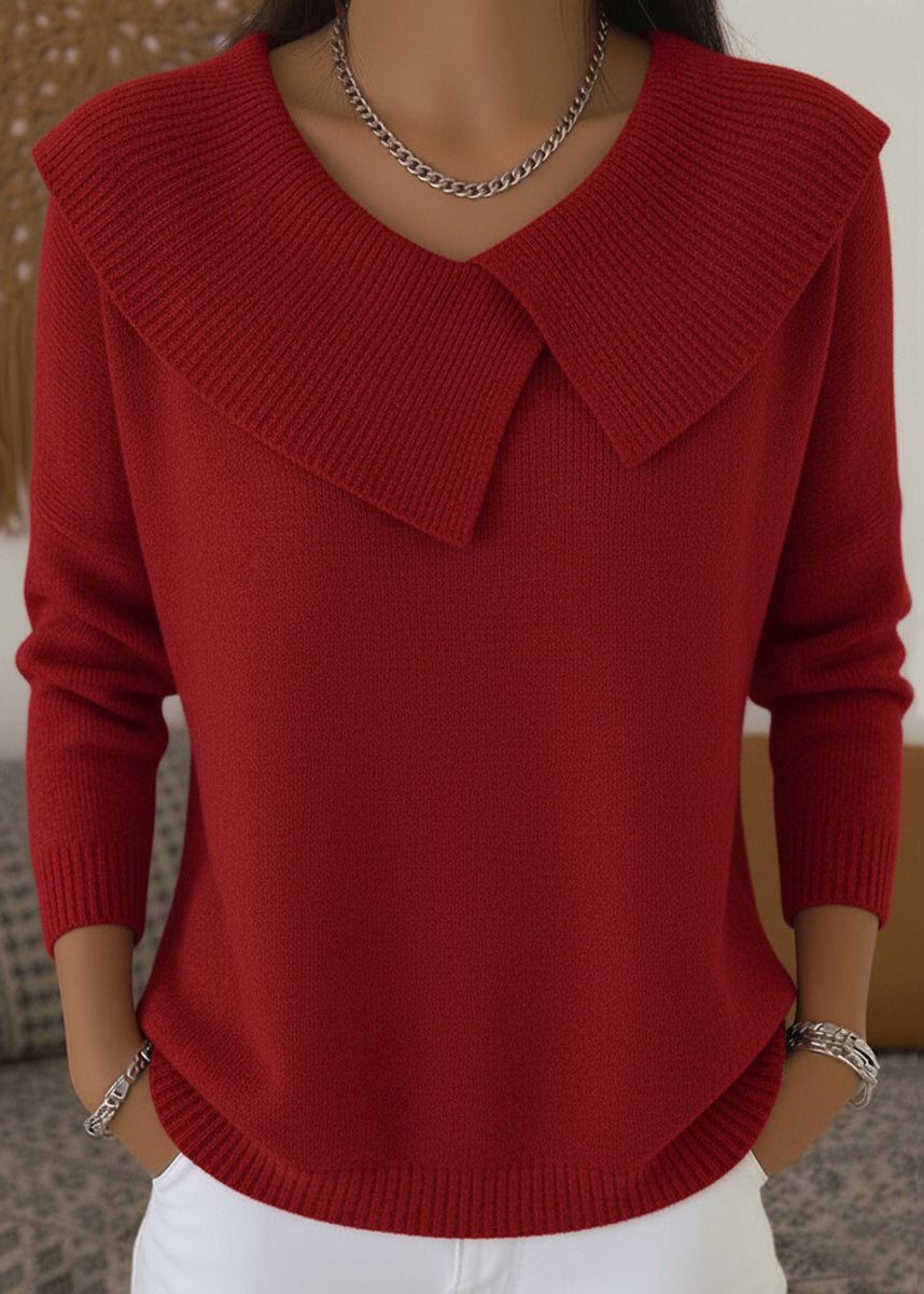 Alejandra – Suéter Navideño Femenino con Solapa