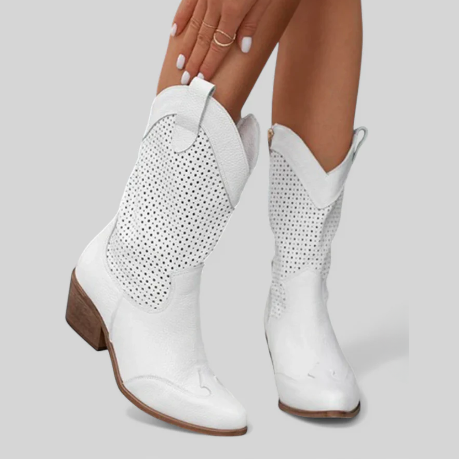 Pilar | Botas de Vaquero Modernas con Cremallera Lateral